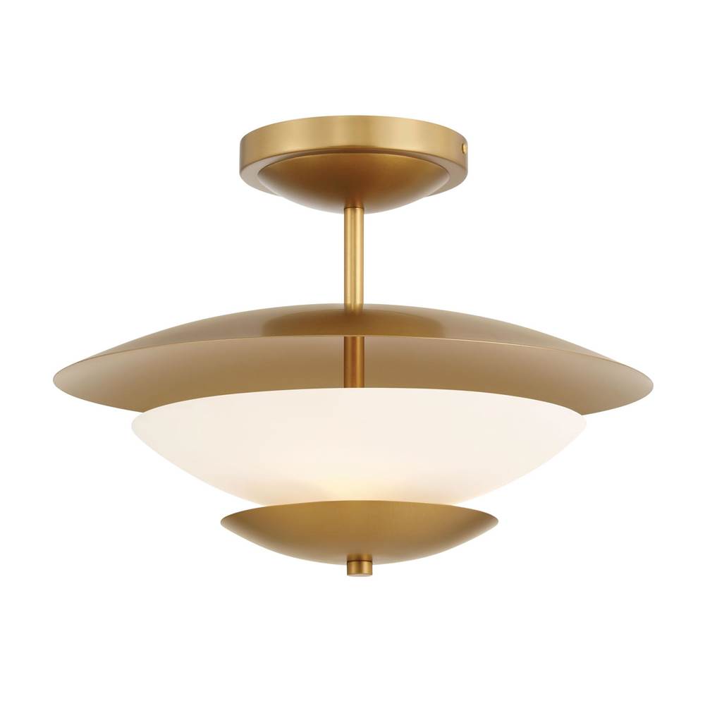 Minka-Lavery 3943-732 Legacy Brass 3 Light Semi Flush Image 1