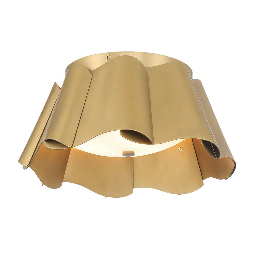 Minka-Lavery 3955-732 Legacy Brass 3 Light Flush Mount Image 1