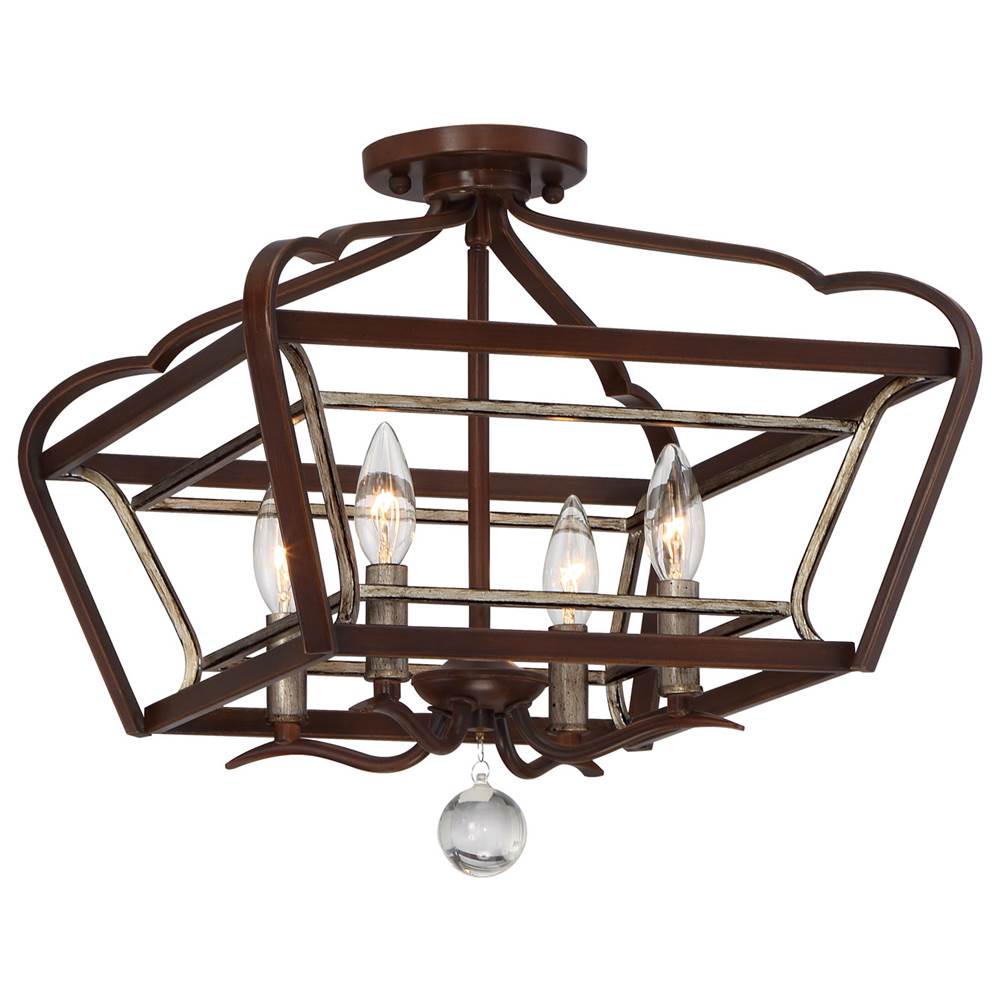 Minka-Lavery Astrapia 4 Light Semi Flush Mount