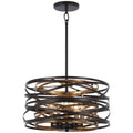 Minka-Lavery Vortic Flow 5 Light Pendant (convertible To Semiflush)