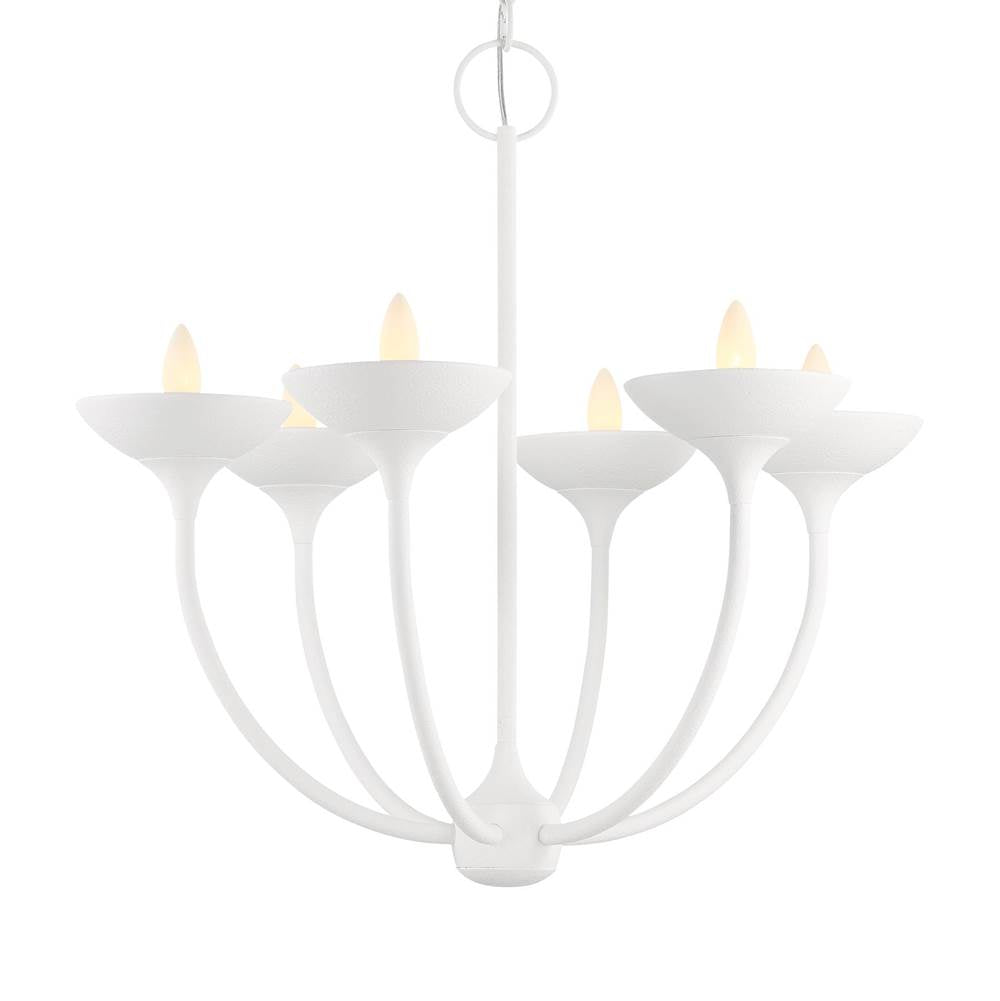 Minka-Lavery Ryton 6-light Plaster White Chandelier