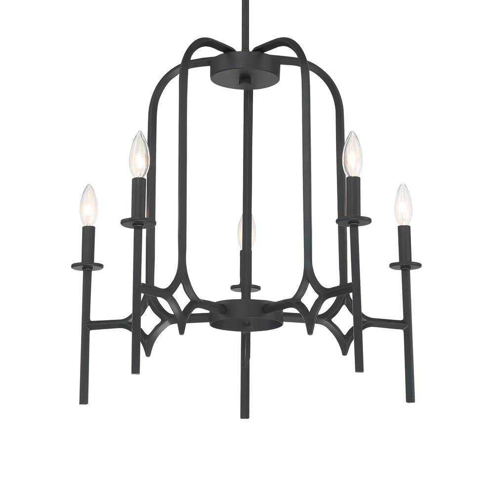 Minka-Lavery Muncie 5-light Coal Chandelier