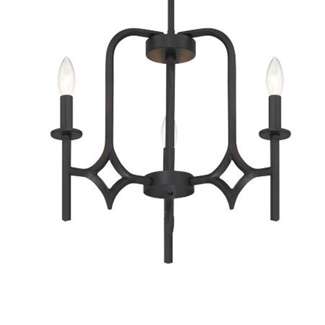 Minka-Lavery Muncie 3-light Coal Chandelier