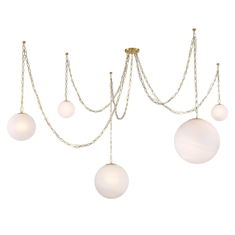 Minka-Lavery 5219-732 Legacy Brass 5 Light Pendant Image 1