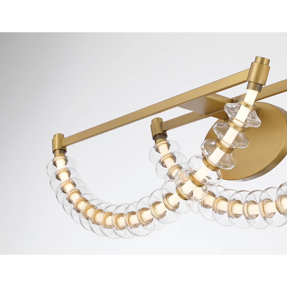 Minka-Lavery 5642-732-L Legacy Brass Pearl 36'' Led Vanity Image 6