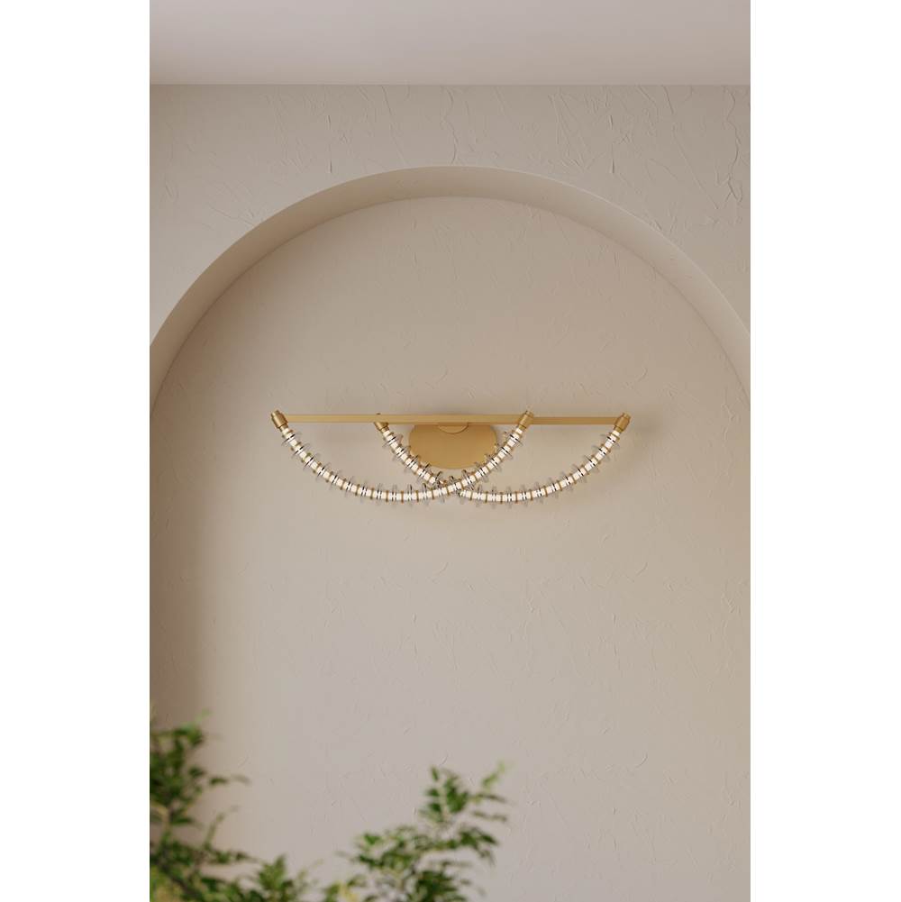 Minka-Lavery 5642-732-L Legacy Brass Pearl 36'' Led Vanity Image 3