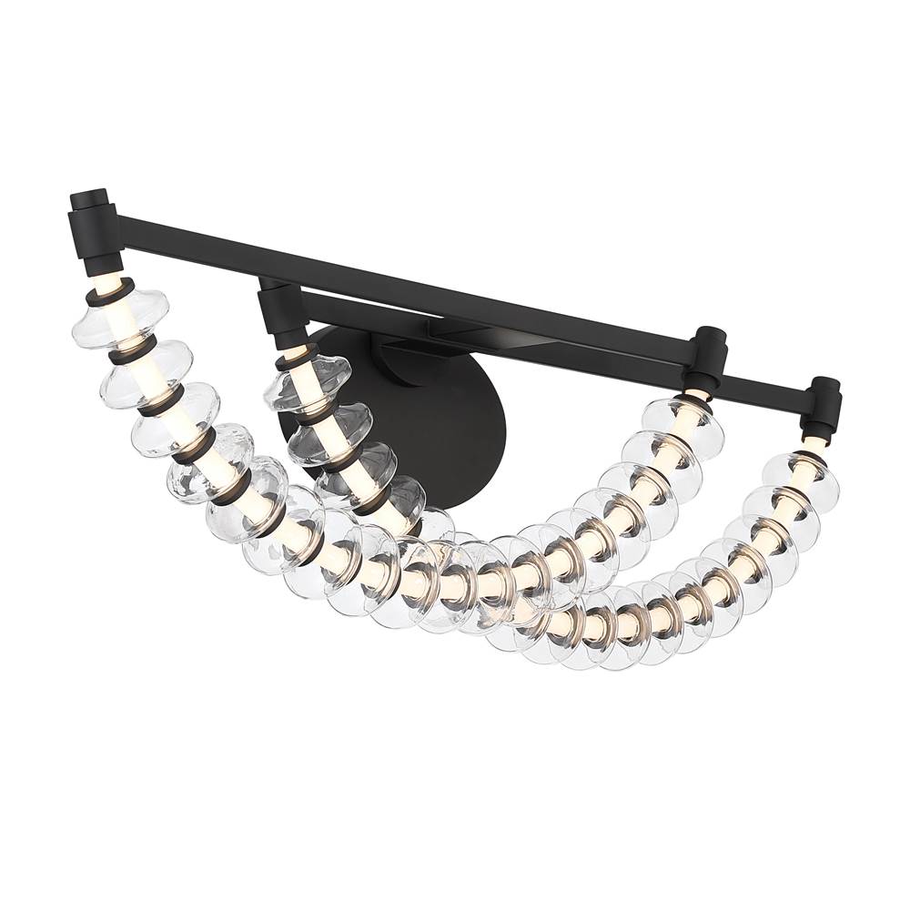 Minka-Lavery 5642-899-L Dark Matte Black Pearl 36'' Led Vanity Image 7