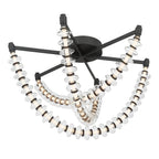 Minka-Lavery 5645-899-L Dark Matte Black Pearl 28'' Led Flush Mount Image 7