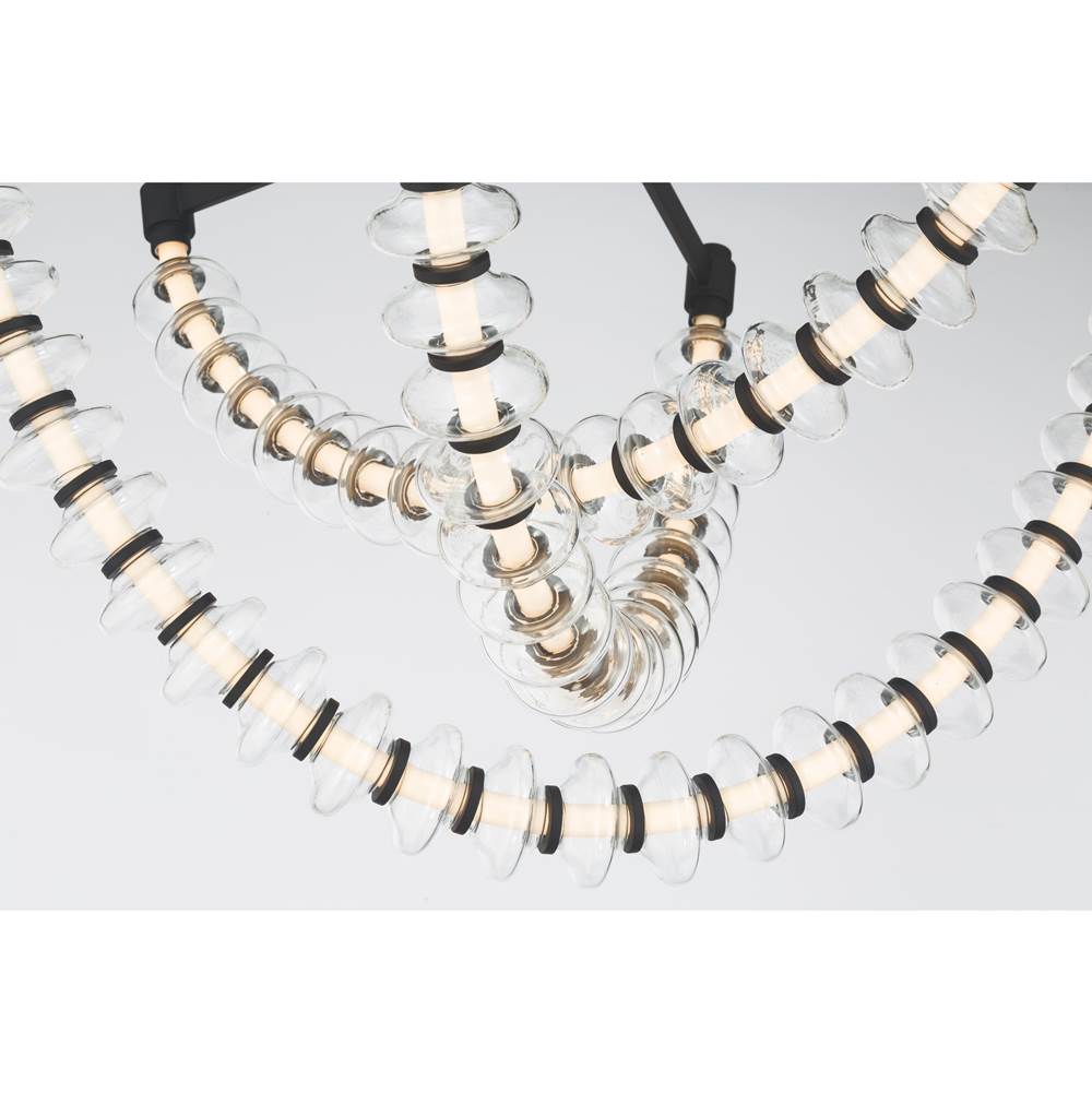 Minka-Lavery 5645-899-L Dark Matte Black Pearl 28'' Led Flush Mount Image 6