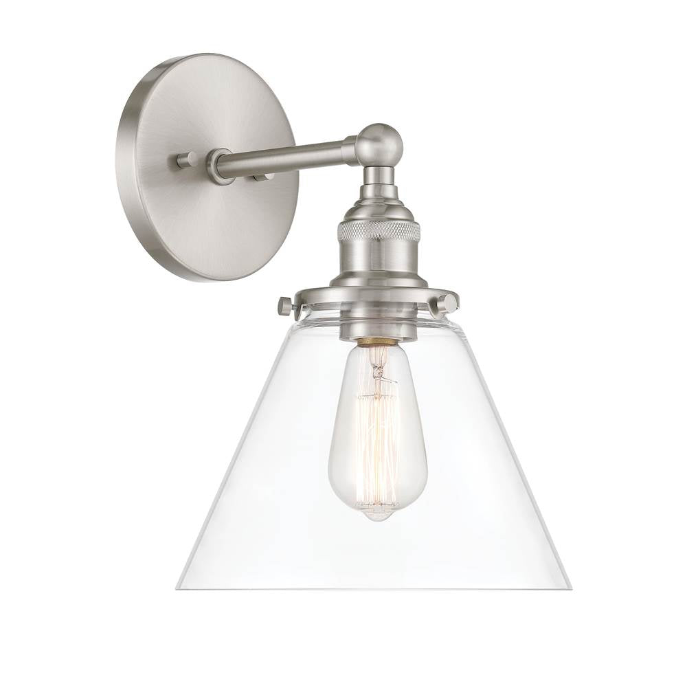 Minka-Lavery 5680-84 Brushed Nickel Barwell 14.25'' High 1-light Bath Sconce Image 7