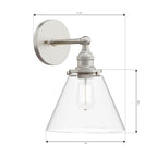 Minka-Lavery 5680-84 Brushed Nickel Barwell 14.25'' High 1-light Bath Sconce Image 2