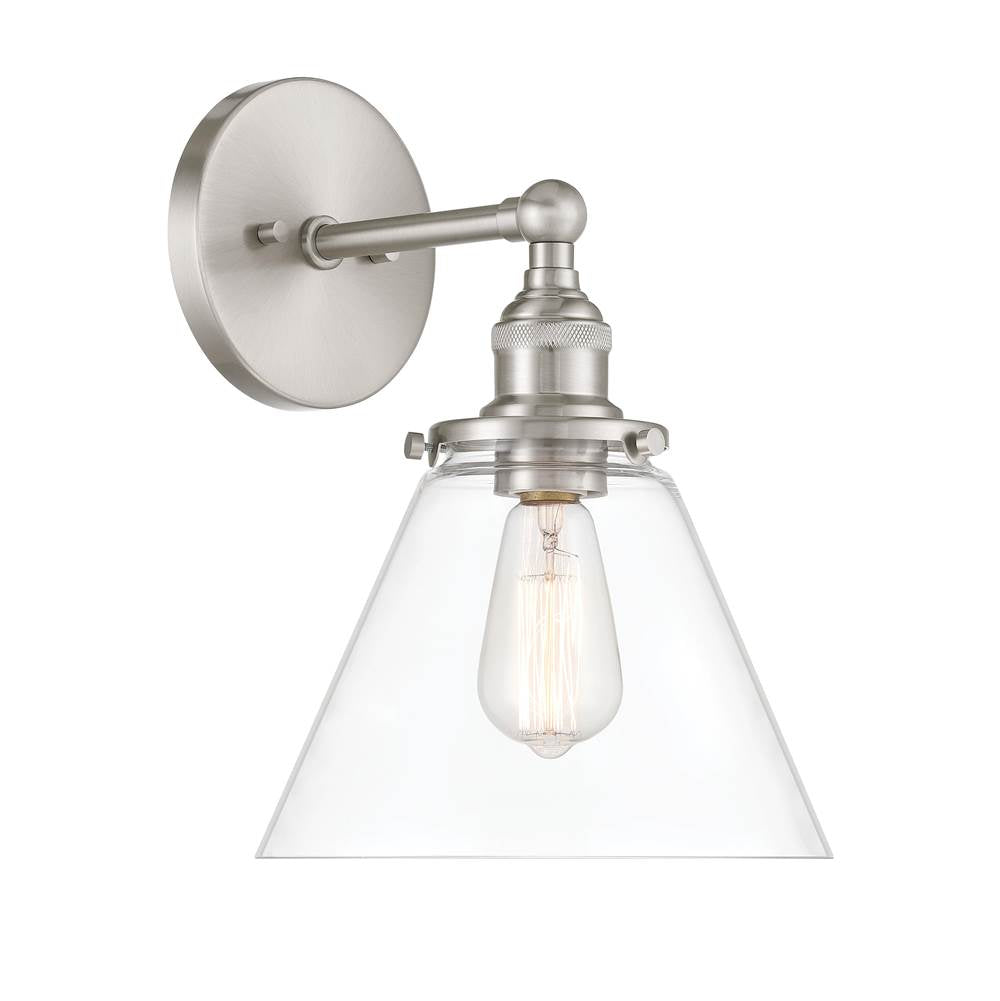 Minka-Lavery 5680-84 Brushed Nickel Barwell 14.25'' High 1-light Bath Sconce Image 1