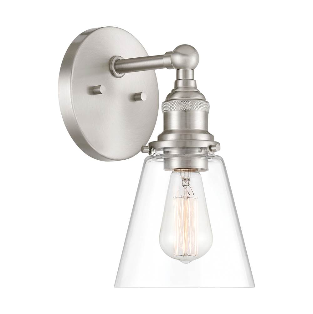 Minka-Lavery 5681-84 Brushed Nickel Barwell 11.75'' High 1-light Bath Sconce Image 7