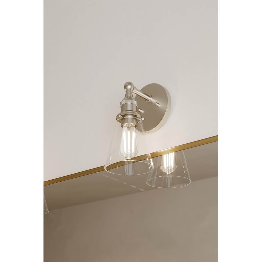 Minka-Lavery 5681-84 Brushed Nickel Barwell 11.75'' High 1-light Bath Sconce Image 3
