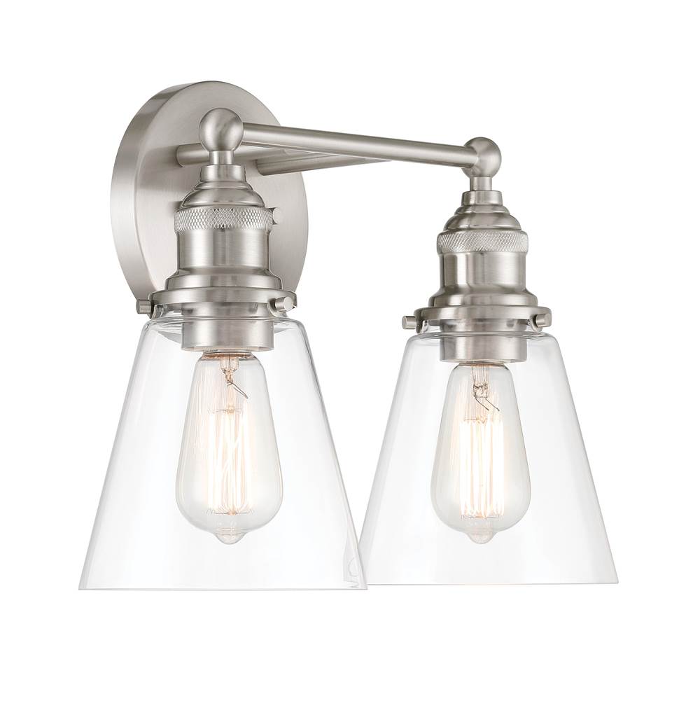 Minka-Lavery 5682-84 Brushed Nickel Barwell 15'' 2-light Vanity Image 7
