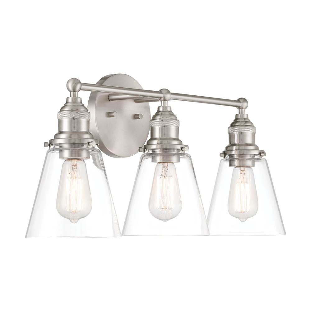 Minka-Lavery 5683-84 Brushed Nickel Barwell 24'' 3-light Vanity Image 7