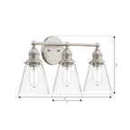 Minka-Lavery 5683-84 Brushed Nickel Barwell 24'' 3-light Vanity Image 2