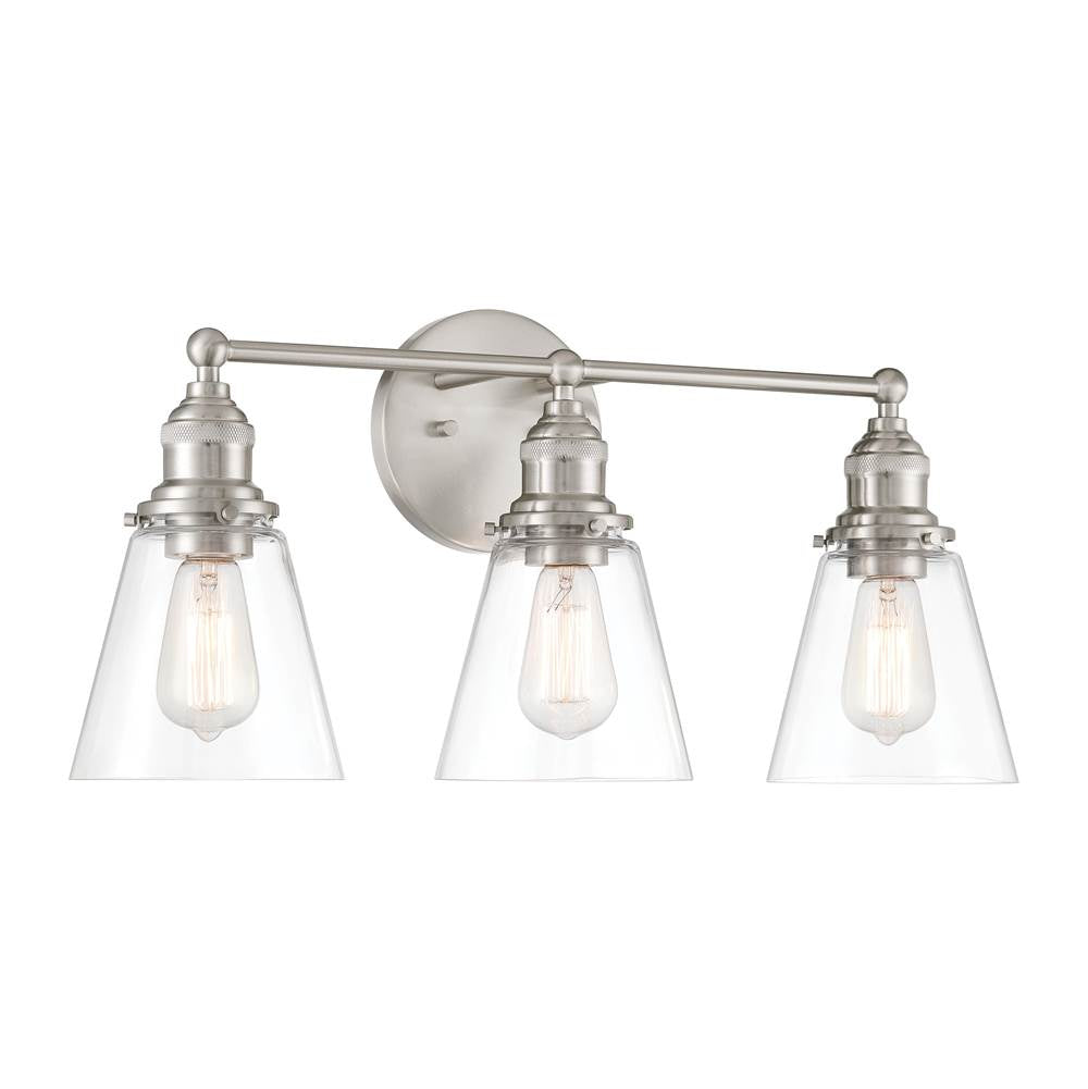 Minka-Lavery 5683-84 Brushed Nickel Barwell 24'' 3-light Vanity Image 1