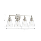 Minka-Lavery 5684-84 Brushed Nickel Barwell 33'' 4-light Vanity Image 2