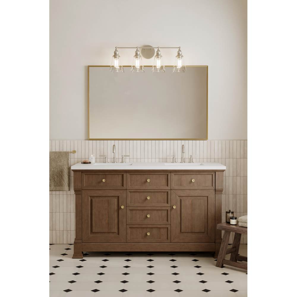Minka-Lavery 5684-84 Brushed Nickel Barwell 33'' 4-light Vanity Image 4