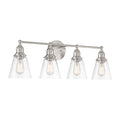 Minka-Lavery 5684-84 Brushed Nickel Barwell 33'' 4-light Vanity Image 1