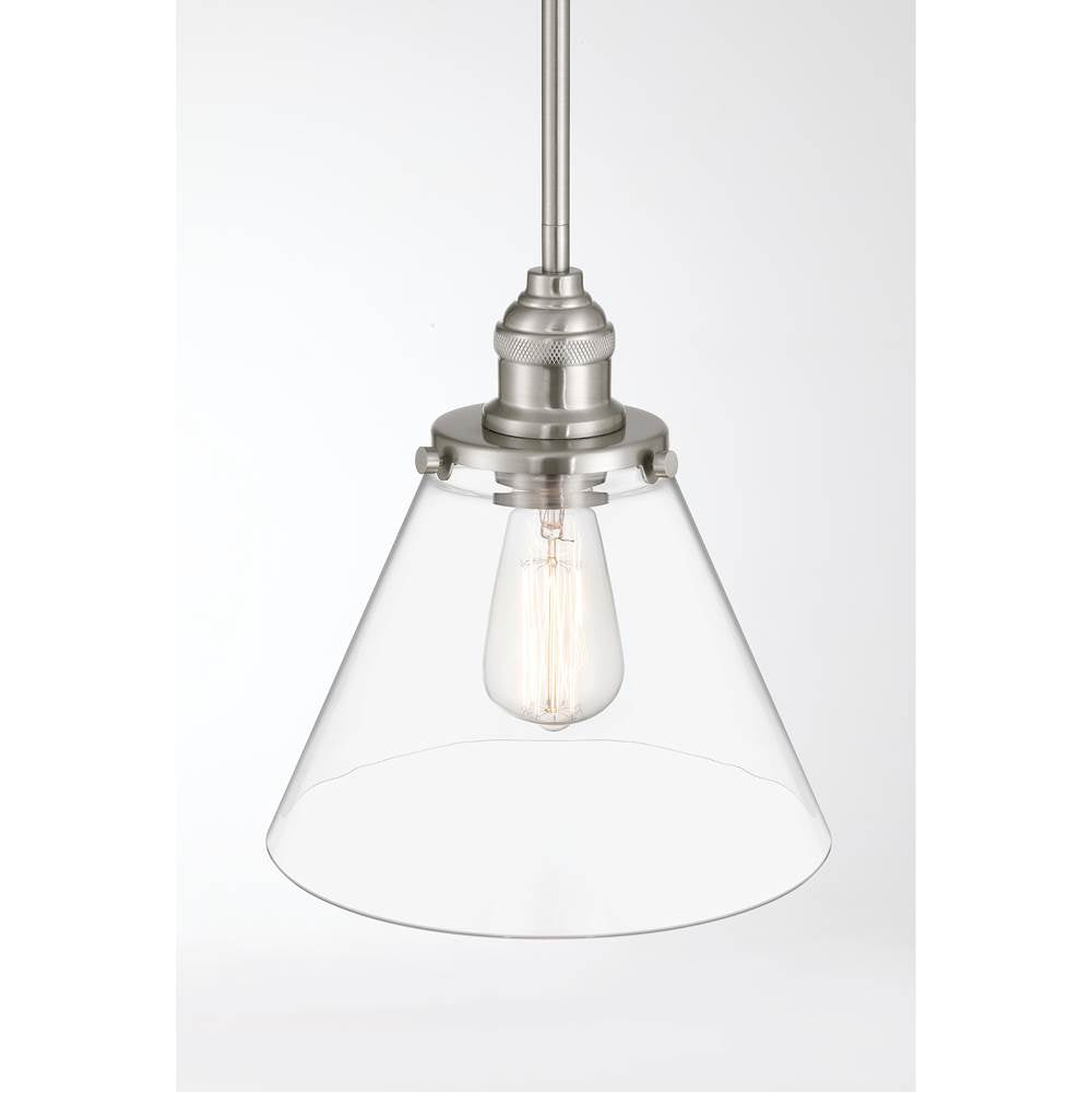 Minka-Lavery 5686-84 Brushed Nickel Barwell 10'' 1-light Mini Pendant Image 6