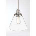 Minka-Lavery 5686-84 Brushed Nickel Barwell 10'' 1-light Mini Pendant Image 6