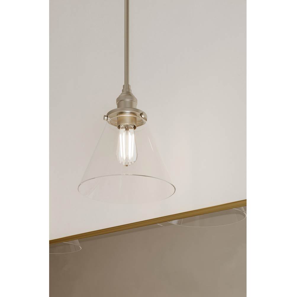 Minka-Lavery 5686-84 Brushed Nickel Barwell 10'' 1-light Mini Pendant Image 3