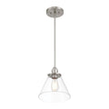 Minka-Lavery 5686-84 Brushed Nickel Barwell 10'' 1-light Mini Pendant Image 1