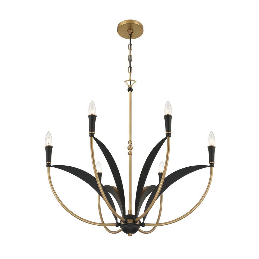 Minka-Lavery 5696-782 Legacy Brass 6 Light Chandelier Image 6