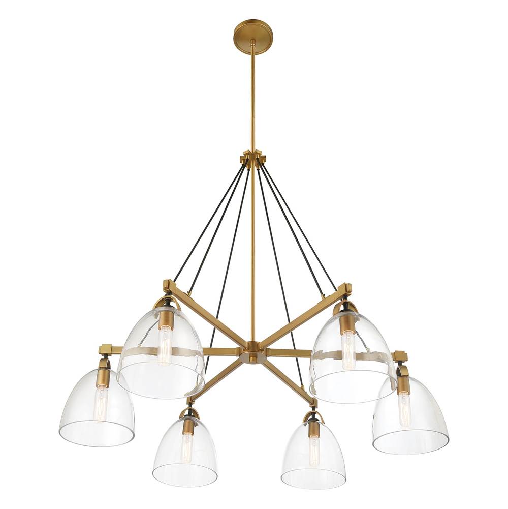 Minka-Lavery 5716-876 Legacy Brass 6 Light Chandelier Image 5