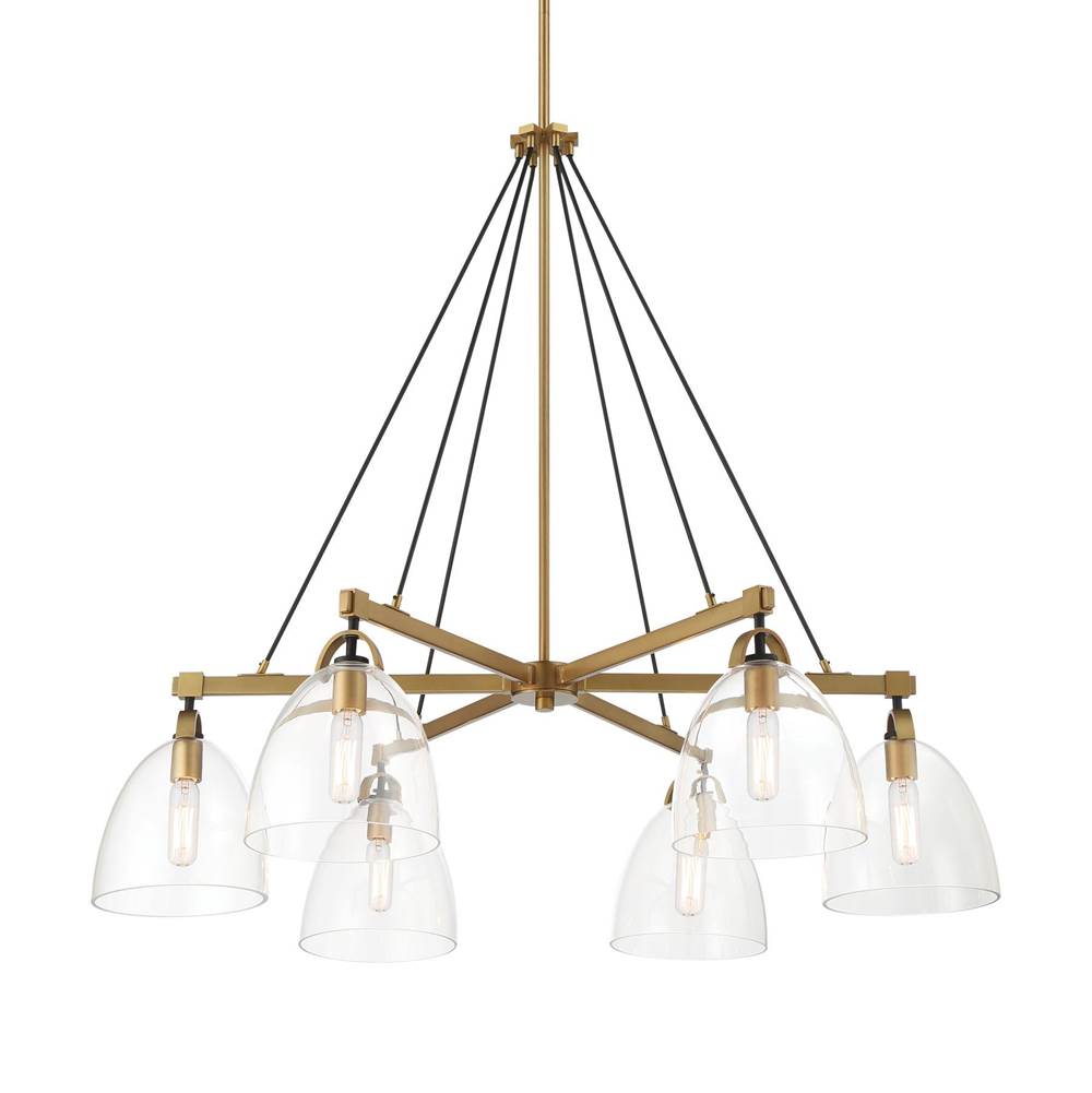 Minka-Lavery 5716-876 Legacy Brass 6 Light Chandelier Image 1