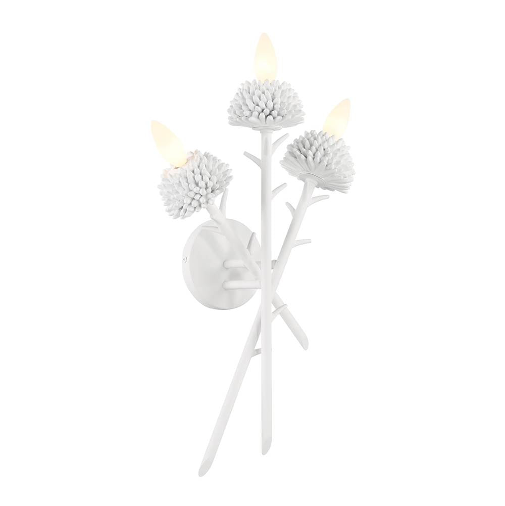 Minka-Lavery North Fork North Fork 3-light Sand White Wall Sconce
