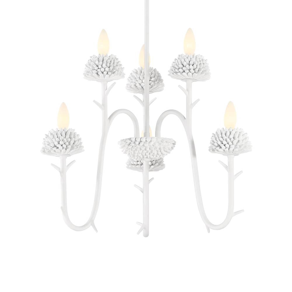 Minka-Lavery North Fork North Fork 6-light Sand White Chandelier