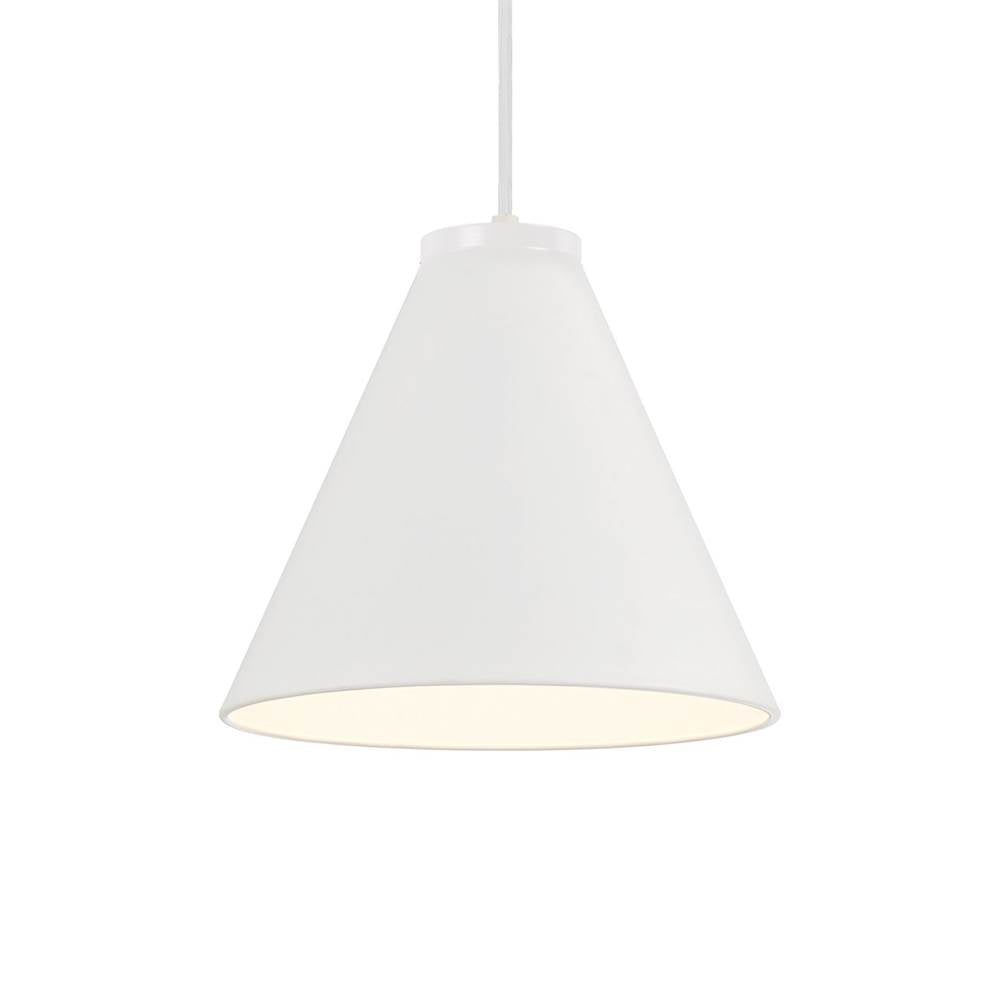 Minka-Lavery Vantage 1-light White Conical Pendant
