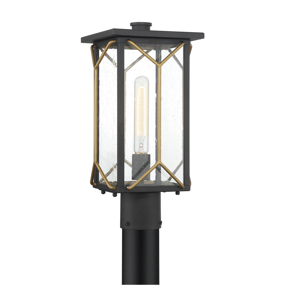 Minka-Lavery 72806-727 Sand Coal,Mystic Gold Hillside Manor - 1 Light Outdoor Post Image 1