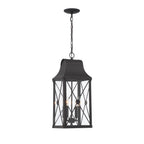 Minka-Lavery 73297-143C Oil Rubbed Bronze,Gold Highlights De Luz - 4 Light Outdoor Chain Hung Lantern Image 1
