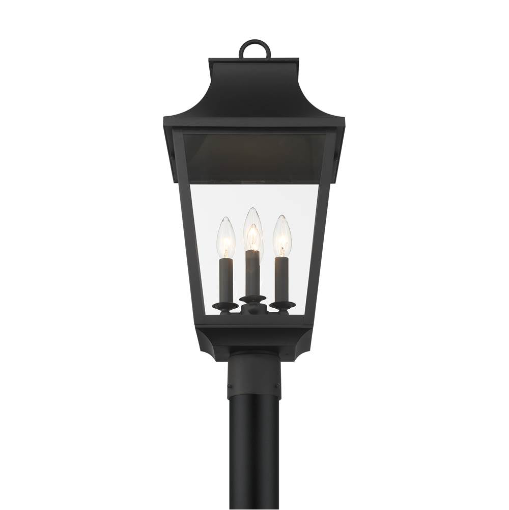 Minka-Lavery 73345-66 Sand Coal Black Altimeter 4 Light Outdoor Post Mount Image 3