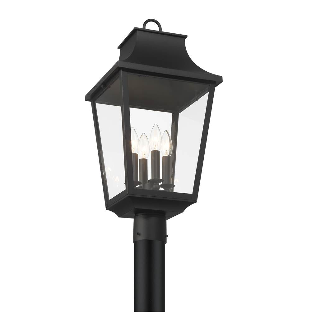 Minka-Lavery 73345-66 Sand Coal Black Altimeter 4 Light Outdoor Post Mount Image 2