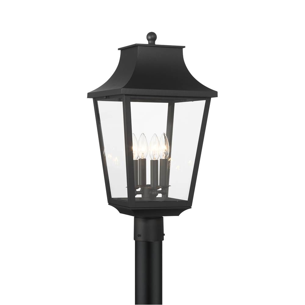 Minka-Lavery 73345-66 Sand Coal Black Altimeter 4 Light Outdoor Post Mount Image 1