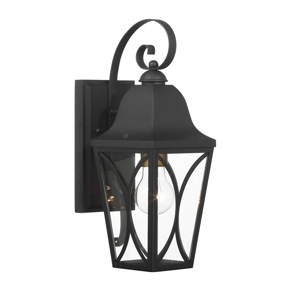 Minka-Lavery 73351-757 Sand Coal Black,Olden Brass Cardigan 1 Light Outdoor Wall Mount Image 3