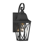 Minka-Lavery 73351-757 Sand Coal Black,Olden Brass Cardigan 1 Light Outdoor Wall Mount Image 1