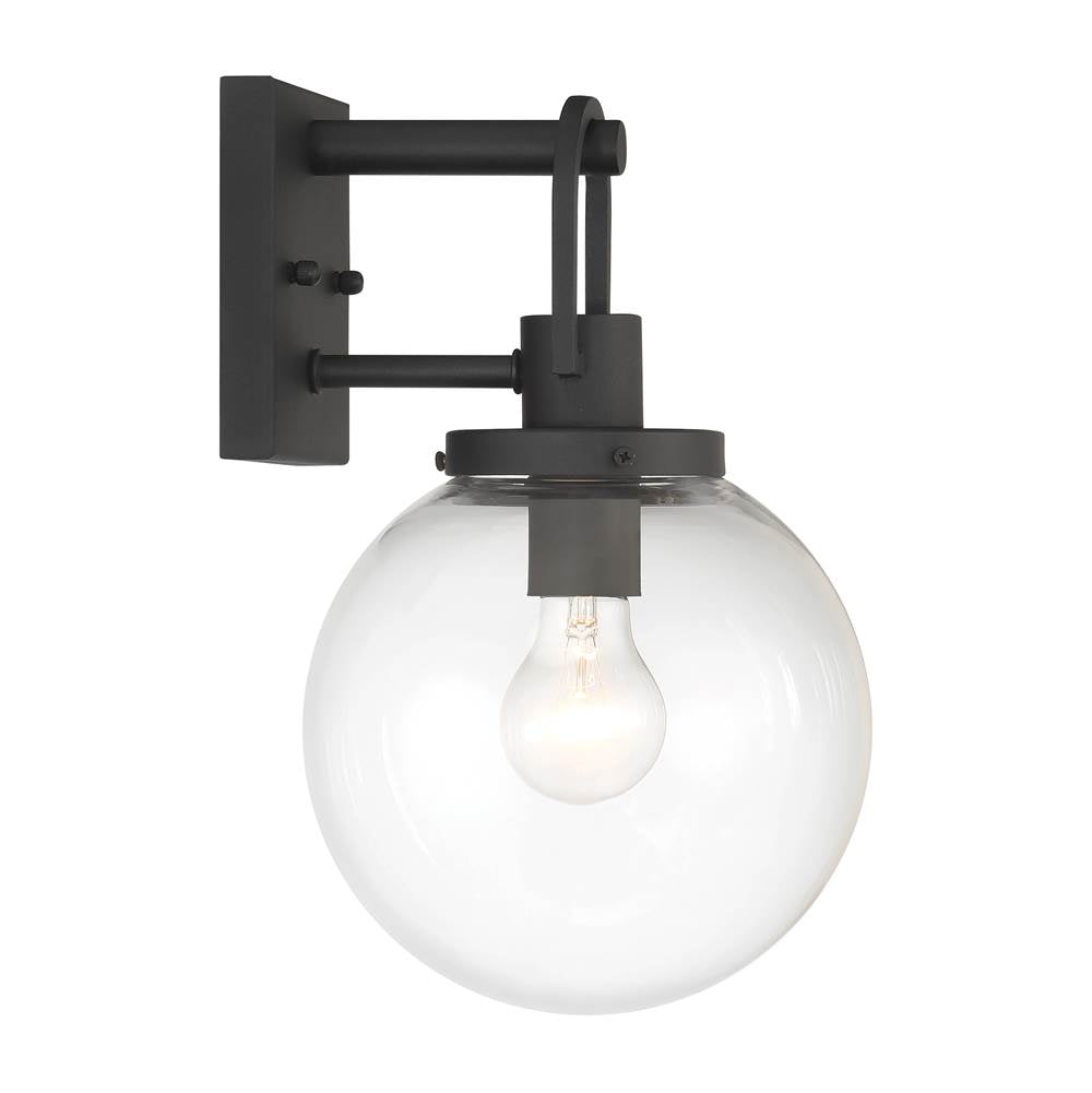 Minka-Lavery 73360-66 Sand Coal Black Wenston 1 Light Wall Mount Image 2