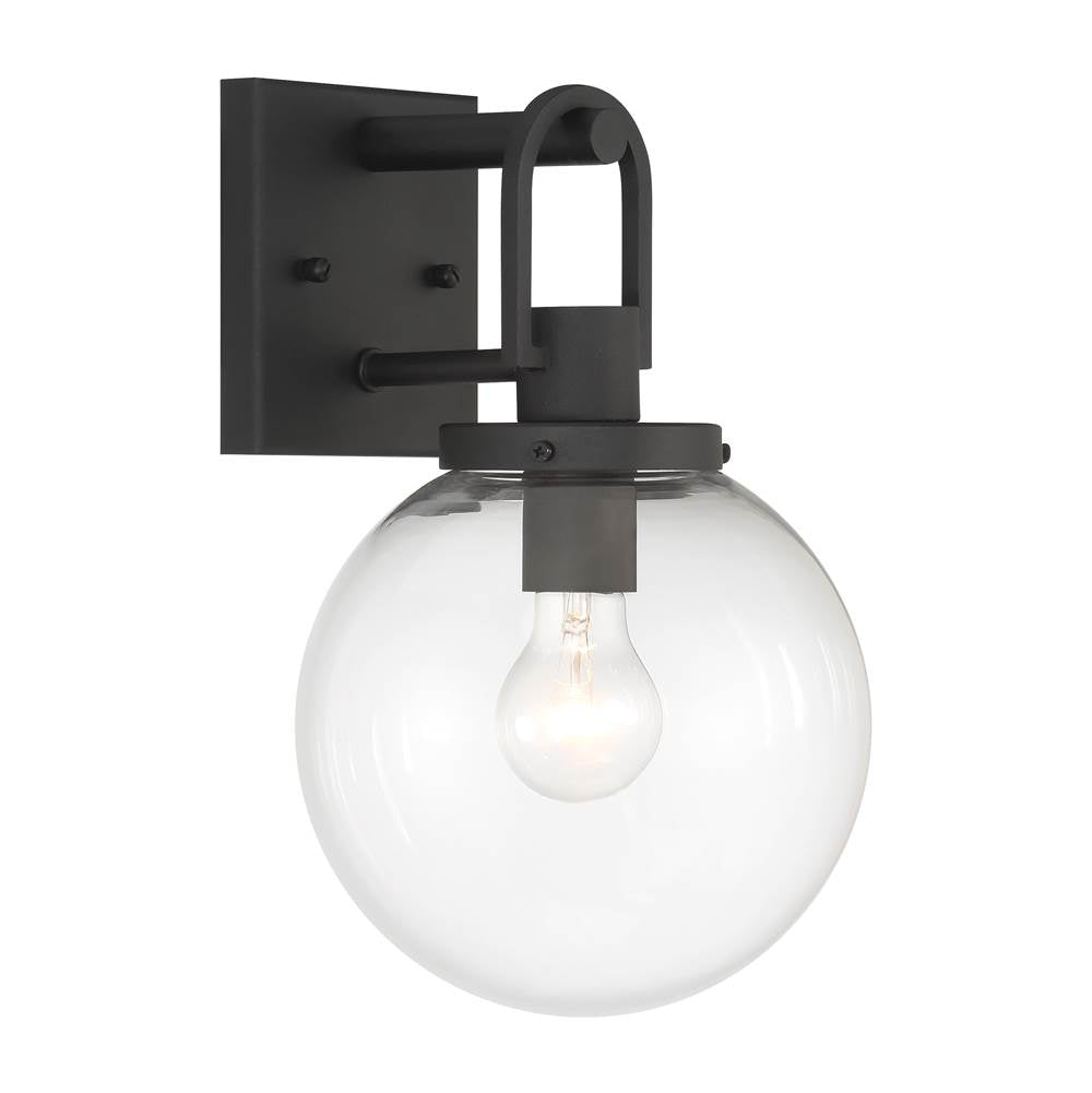 Minka-Lavery 73360-66 Sand Coal Black Wenston 1 Light Wall Mount Image 1