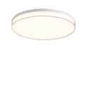 Minka-Lavery Vantage White 13'' Diameter Led Flush Mount With Milky White And Clear Acrylic Shade