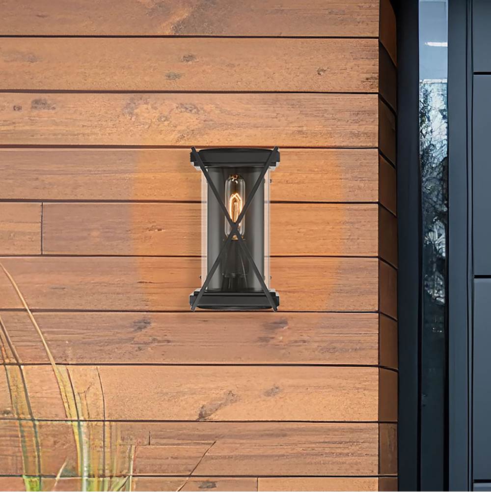 Minka-Lavery 77601-899 Dark Matte Black Rockhill 10.5'' High 1-light Outdoor Sconce Image 4