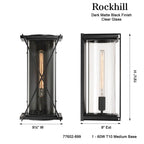 Minka-Lavery 77602-899 Dark Matte Black Rockhill 19.5'' High 1-light Outdoor Sconce Image 3