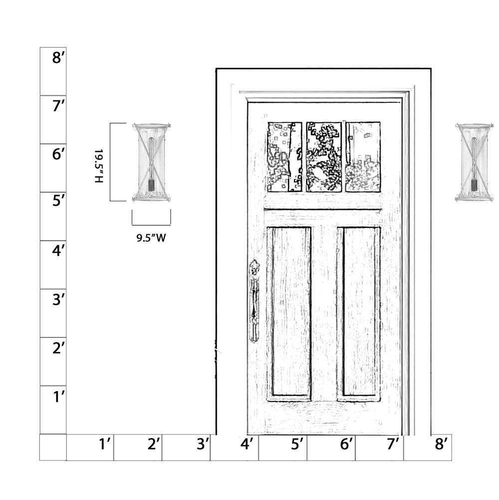 Minka-Lavery 77602-899 Dark Matte Black Rockhill 19.5'' High 1-light Outdoor Sconce Image 2