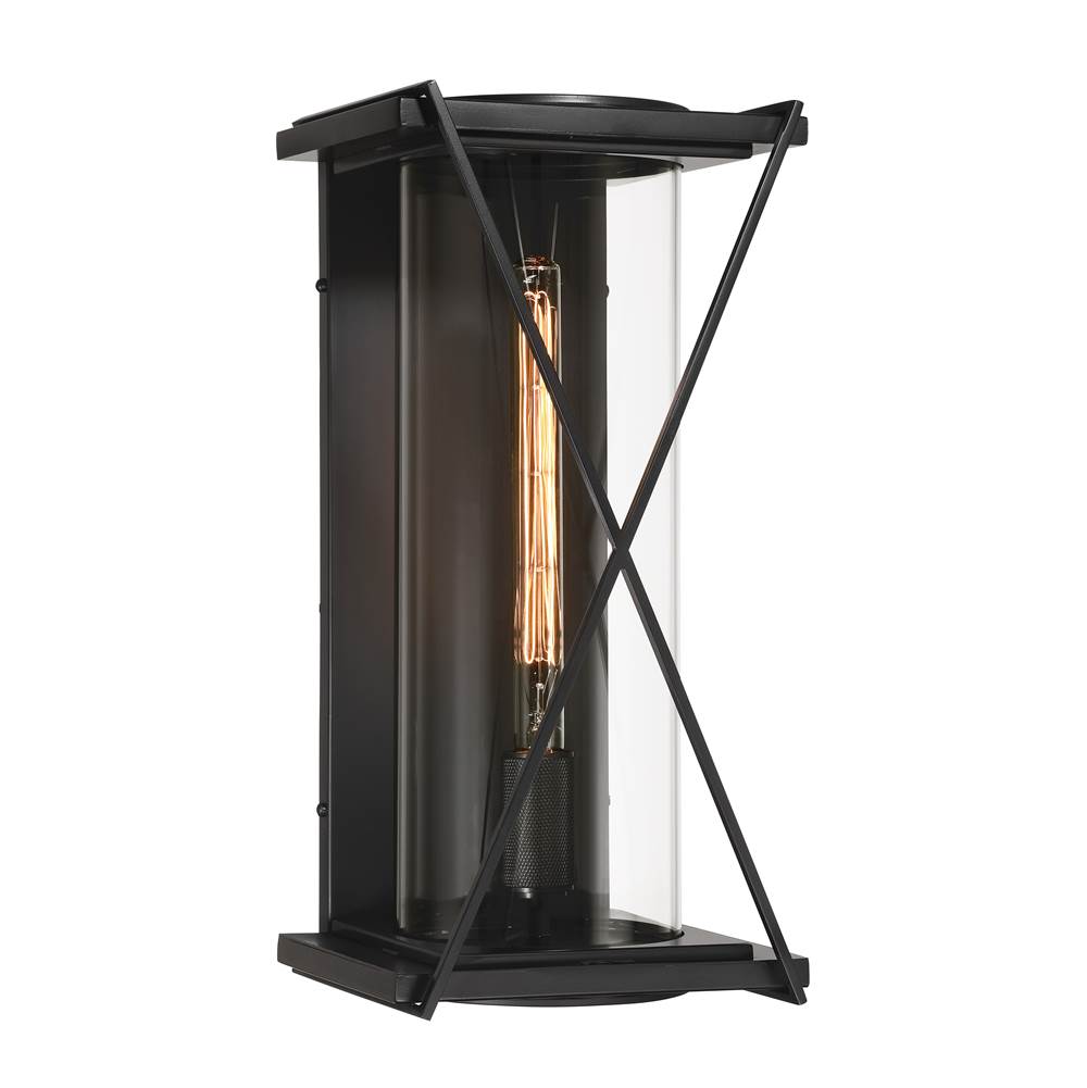 Minka-Lavery 77602-899 Dark Matte Black Rockhill 19.5'' High 1-light Outdoor Sconce Image 1