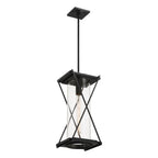 Minka-Lavery 77604-899 Dark Matte Black Rockhill 19'' High 1-light Outdoor Pendant Image 4